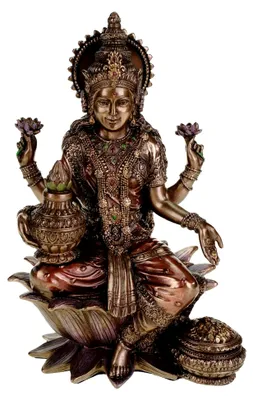 Produktbild von Ganesha Statue auf einem Lotusthron