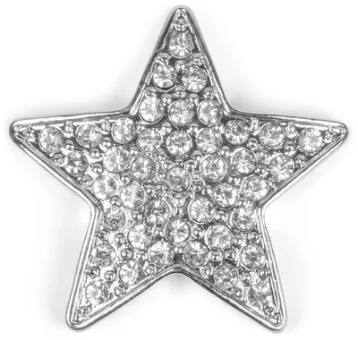 Produktbild von styleBREAKER Magnet Schmuck Anhänger Stern Design mit Strass für Kleidung, Schals, Tücher und Ponchos, Brosche, Damen 05050043
