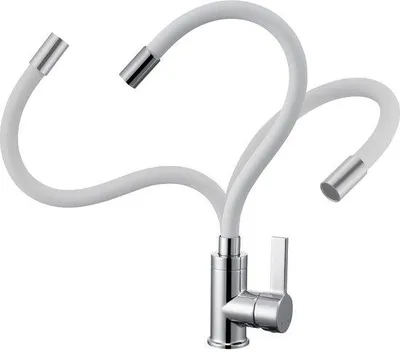 Produktbild von Flexibele 360-Gradige Keukenkran Wasserbesparender Arm mit Weißer Fassung