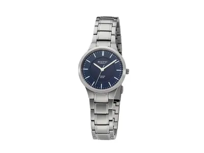 Produktbild von Regent Damen Uhr Metallarmband Metall Armbanduhr Analog silber URBA712