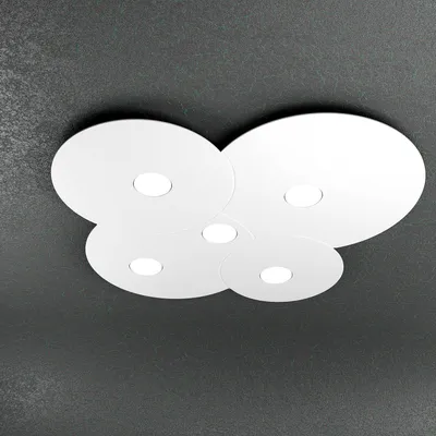Obrázok produktu pre Moderné stropné svietidlo Cloud Metal White 5 svetiel Gx53
