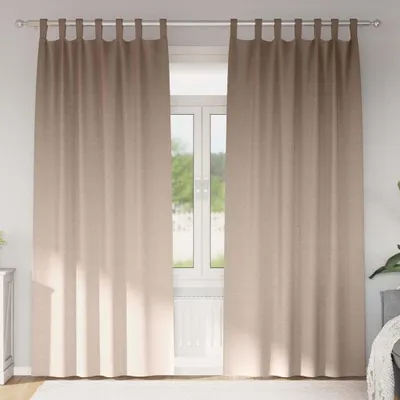 Produktbild von Verdunkelungs-Vorhänge mit Ringen 2 pcs Taupe 245 x 140 cm