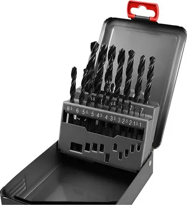 Produktbild von Metallbohrer in Metallbox, Satz mit 19 Stück, Ř1-10mm, je 0,5mm