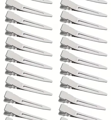 Obrázek produktu pro Spínací sponky do vlasů, stříbrné, 20 kusů