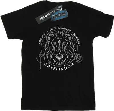 Produktbild von Harry Potter - "Gryffindor" T-Shirt für Damen BI26920 (M) (Schwarz)