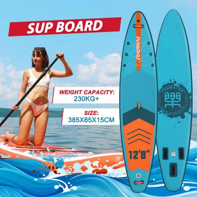Image de Planche de paddle gonflable - SUP - Planche de paddle debout - Planche de sports nautiques - Planche gonflable - 385 x 85 x 15 cm