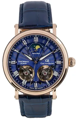 Produktbild von Carl von Zeyten CVZ0054RBSR Murg Mondphase Automatik Herrenuhr 46mm 5ATM