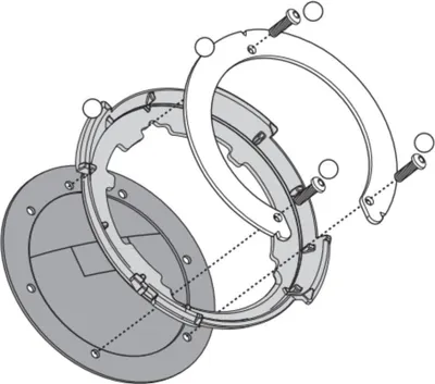 Immagine prodotto di Flangia serbatoio Tanklock/TanklockED GIVI BF03