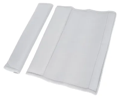 Imagen del producto de 2 unidades de almohadillas para cinturón de seguridad, protectores para cinturón de seguridad de coche, almohadillas para los hombros, correas suaves y cómodas para adultos y niños, color gris