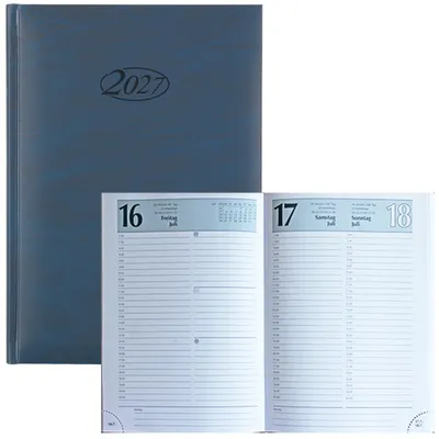 Produktbild von Stylex Buchkalender Cheftimer A5 2027, Jahr / Farbe:2027 / blau