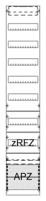 Image de Panneau de brassage avec APZ, zRfZ1 9RE - Panneau pour tableau de distribution 1350x250mm FV19A2R1