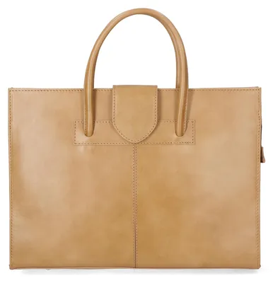 Produktbild von Evelina Handtasche Echtleder Rindsleder Handgefertigt Italy Blu UNICA 40x29x9 cm