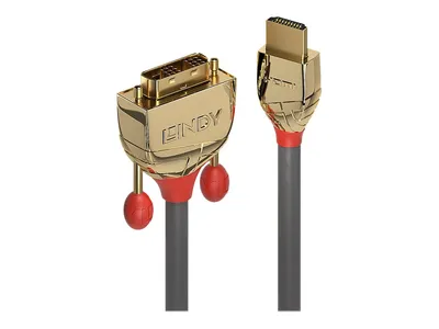 Produktbild von LINDY HDMI an DVI-D Single Link Kabel Gold Line 5m