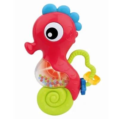 Obrázok produktu pre Hrkálka Baby Mix s melódiou morský koník červený