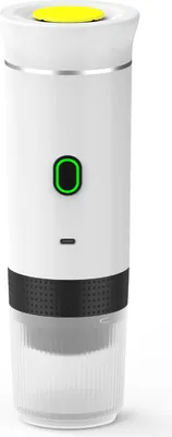 Obrázek produktu pro Přenosný kávovar do auta, domu a na cesty, 3 v 1. Bezdrátový elektrický kávovar, kompatibilní s kapslemi i mletou kávou. Tlak 15 barů. Mini kávovar pro přípravu studené kávy