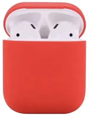 Produktbild von Rote Silikonhülle passend für Airpods 1 & 2 - Silikon - Airpods-Hülle - Rot - Schutzhülle für AirPods - CHPN