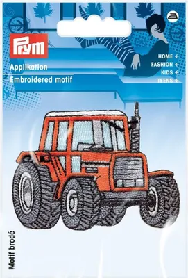 Obrázok produktu pre Nášivka traktor, nažehľovacia, červená