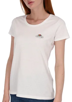 Produktbild von Fruit of the Loom Damen T-Shirt mit Vintage-Logo Farbe: weiß Größe: XL
