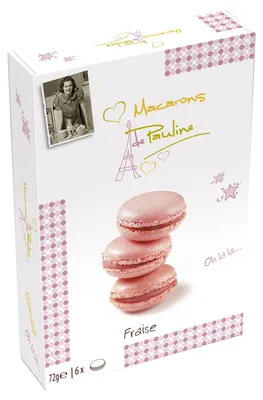 Produktbild von Macarons de Pauline Fraise 72g