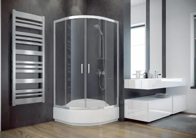 Obrázok produktu pre Sprchový kút Štvrťkruhový rohový sprchový kút Sprchová zástena Sklenený sprchový kút Sprchový kút