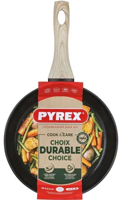 Produktbild von Bratpfanne – PYREX – Cook & Care – 22 cm – Antihaftbeschichtung – Induktionsgeeignet – PFAS-frei