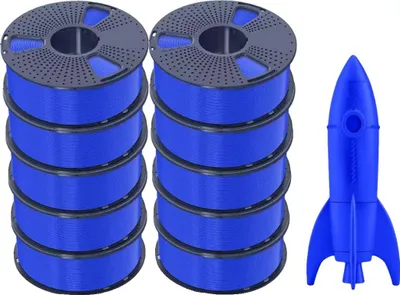 Obrázek produktu pro PLA+ filament, vysokorychlostní tisk, kompatibilní s většinou 3D tiskáren, modrý