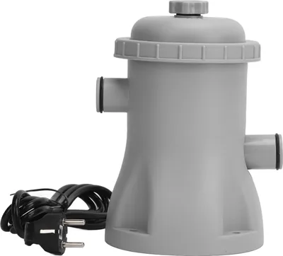 Productafbeelding van Elektrische filterpomp voor zwembaden, geschikt voor bovengrondse zwembaden, met een capaciteit van 330 gallon. Inclusief cartridgefiltersysteem en EU-stekker, 220V