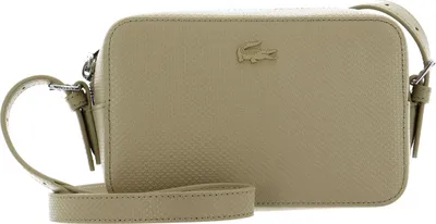 Produktbild von LACOSTE Leder Umhängetasche Chantaco Classics Crossover Bag Brindille beige