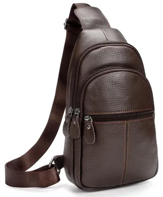Imagen del producto de Solidchoice: Bandolera de cuero genuino para hombre, ideal para viajes y trabajo
