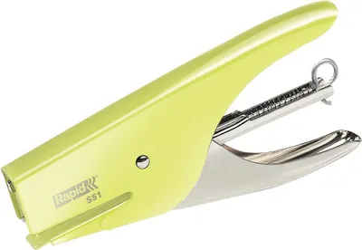 Produktbild von Rapid Retro Classic S51, 15 Blätter, Edelstahl, Gelb, Standard-Clinch, 21/4, Metall, 80 g/m²