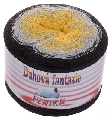 200g Strickgarn Duhová fantazie starshine