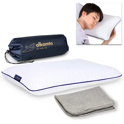 Produktbild von Alkamto Kinder Orthopädisches Memory Foam Kissen 50x32x6 cm