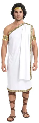 Immagine prodotto di Costume romano toga antichità bianco-oro - taglia unica (42)