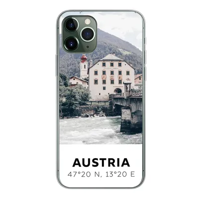 Produktbild von MuchoWow® Handyhülle Schutzhülle Hülle für iPhone 11 Pro Österreich - Wasser - Alpen Silikon Softcase Handy Hülle - Handy