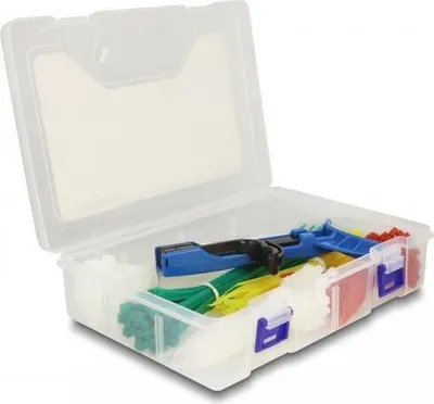 Image de DELOCK Kabelbinder Sortimentsbox, Spannwerkzeug 350 farbig