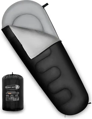 Productafbeelding van Famanu slaapzak voor zomer, lente en herfst - Mumievormige slaapzak voor reizen en outdooractiviteiten