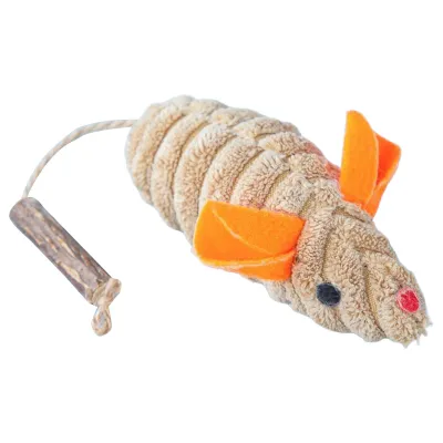 Produktbild von Katzen-Backenzahnspielzeug, süße Plüschmausform, lustiges Katzenspielzeug, bissfestes Katzenminzenspielzeug, interaktives Spielspielzeug, Heimtierbedarf