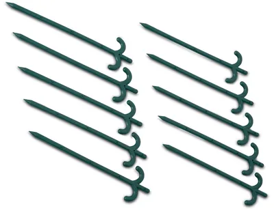 Produktbild von Windhager Vielzweckstäbe, 25 cm hoch, Erdanker, Erdspieß, Befestigungsanker für Vliese und Folien, Erdnägel, Erddübel, Bodenanker