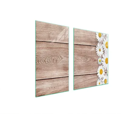 Produktbild von Glasschutzplatte Für Herd 90X52 Holz