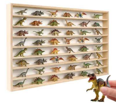Productafbeelding van Creative Deco houten Horizontale verzamelvitrine voor figuren, 8 niveaus