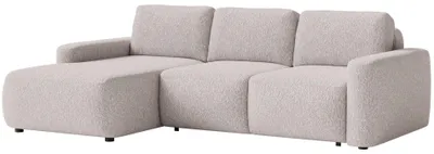 Produktbild von Selsey Carnos Mini – Ecksofa mit Schlaffunktion, Ottomane links, Chenille Beige
