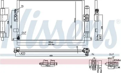 Produktbild von NISSENS 941298 Kondensator Klimaanlage für FORD FOCUS III Turnier +Trockner