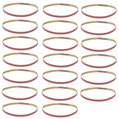 Produktbild von 20 Stücke Schleifpapier Band Schleifen Schleifstreifen Ersatzwerkzeug für Schleifmaschine 330x10mm120 #