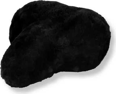 Produktbild von Reissner Lammfelle Fahrradsattel Bezug Fahrradsattelüberzug aus echtem Merino Lammfell FSB-A-0-SCH Schwarz 27x24cm Gr.0