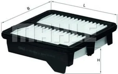 Produktbild von MAHLE LX 2693 Luftfilter für HONDA Jazz II Schrägheck (GD, GE3, GE2)