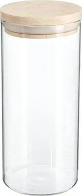 Produktbild von Einmachglas glas holzdeckel "hermet" 1.3l - 5 five simply smart