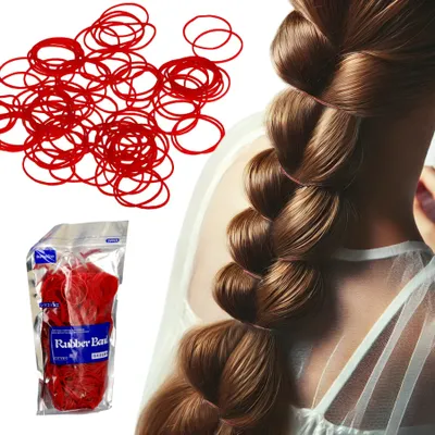 Produktbild von Haargummis Rot 1300 Stück M
