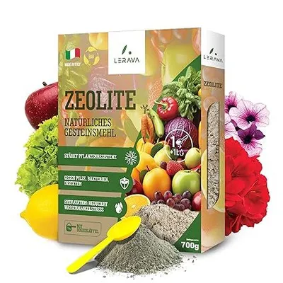 Produktbild von LERAVA® - Zeolith Pulver für Pflanzen - [Natürlicher Pflanzenschutz] - 1400g - Stärkt Bodenstruktur, Fördert Pflanzengesundheit