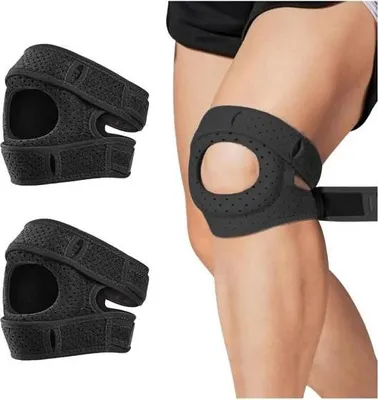 Produktbild von Orthopädische Kniebandage, verstellbare orthopädische Kniebandage, 1 Paar, für Läufer, Tennisspieler, Arthritis (2,