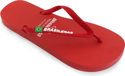 Produktbild von BRASILERAS Damen Zehensandalen mit rutschfester Sohle bequem schuhe strand/schwimmbad/stadt rot 34/35 EU - UBCLAWSS19